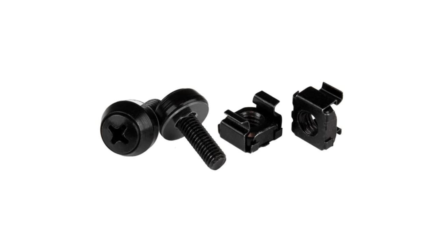 StarTech.com CABS Series Mounting Screws and Cage Nuts for Use with Rack Mounting Hardware, M5mm Thread, 50 Piece(s)