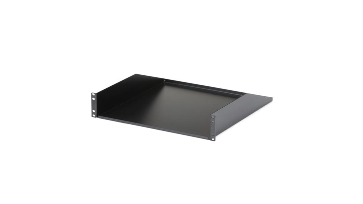 StarTech.com CABS Series Black Shelf, 2U, 56.56kg Load, 17.4in x 457mm