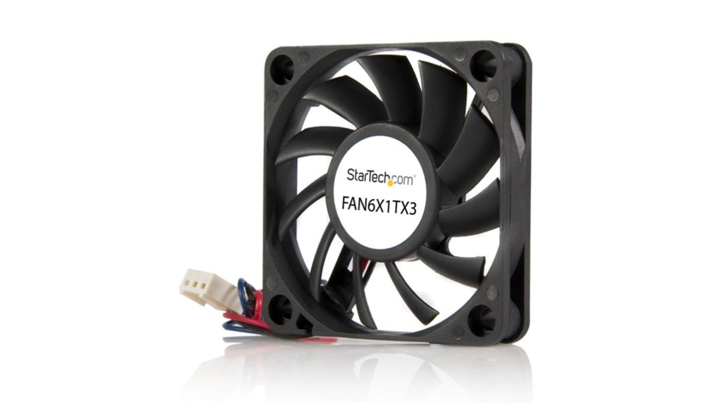 StarTech.com dc-Axiallüfter, 12 V dc / 1.92W, 2.4 x 0.4 x 2.4Zoll, 15.49cfm