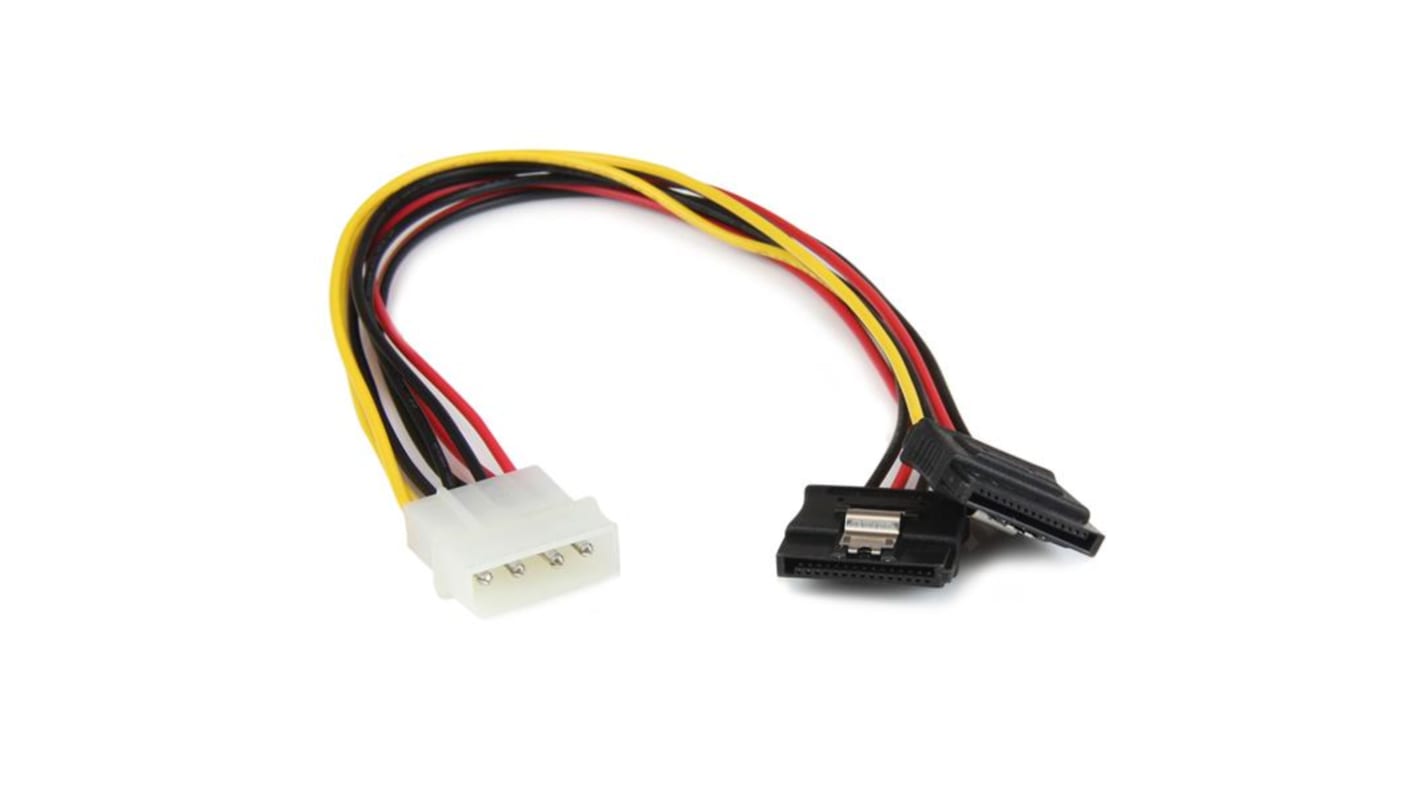 StarTech.com Male LP4 to Female SATA Power  Cable, 12in