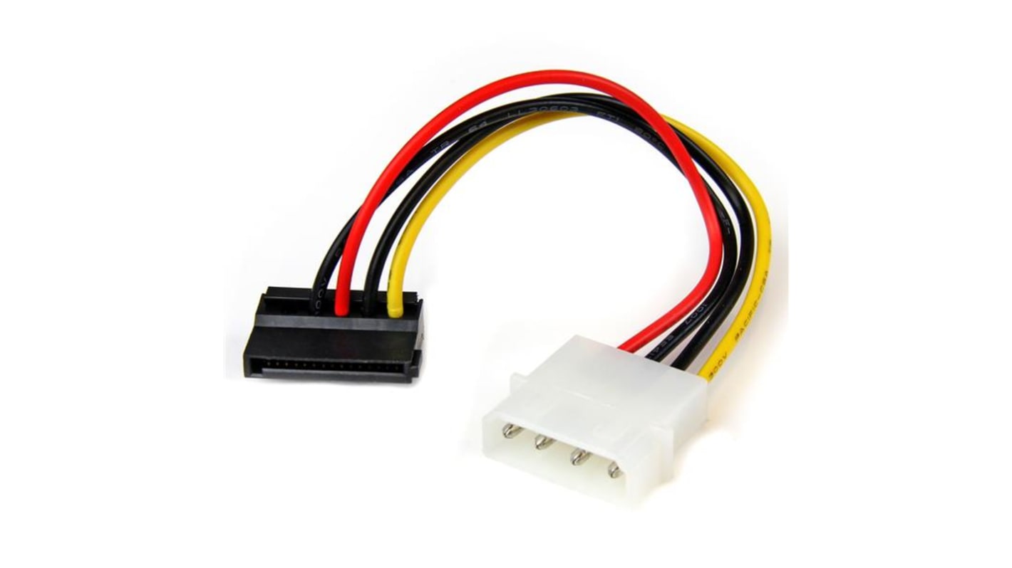 Cable SATA StarTech.com, con. A: LP4 Macho de 4 vías, con. B: Alimentación SATA Hembra de 15 vías, long 6plg