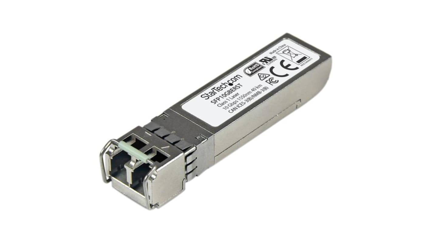 StarTech.com MSA Compatible LC Single Mode SFP Transceiver Module, Full Duplex, 10000Mbit/s