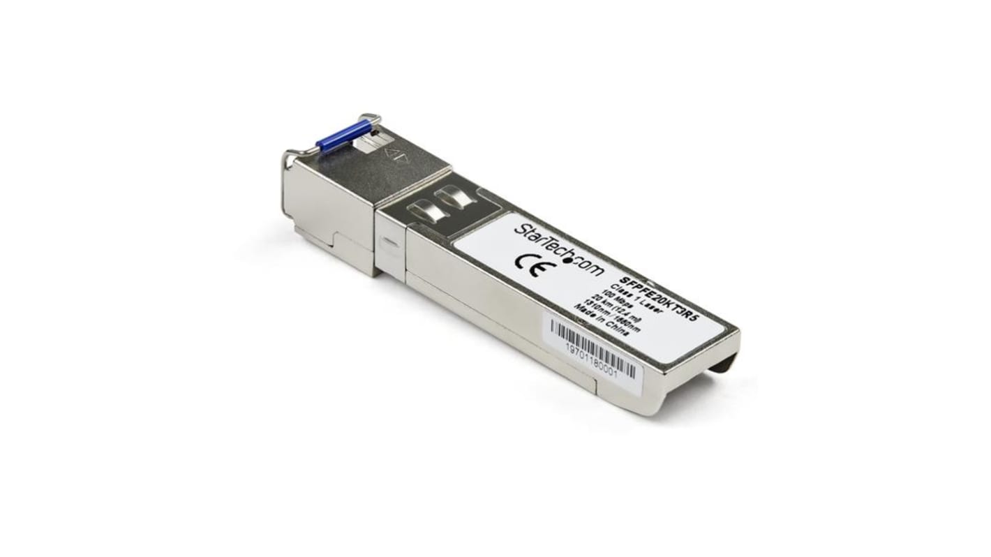 StarTech.com Juniper Compatible LC Single Mode SFP Transceiver Module, Full Duplex, 100Mbit/s