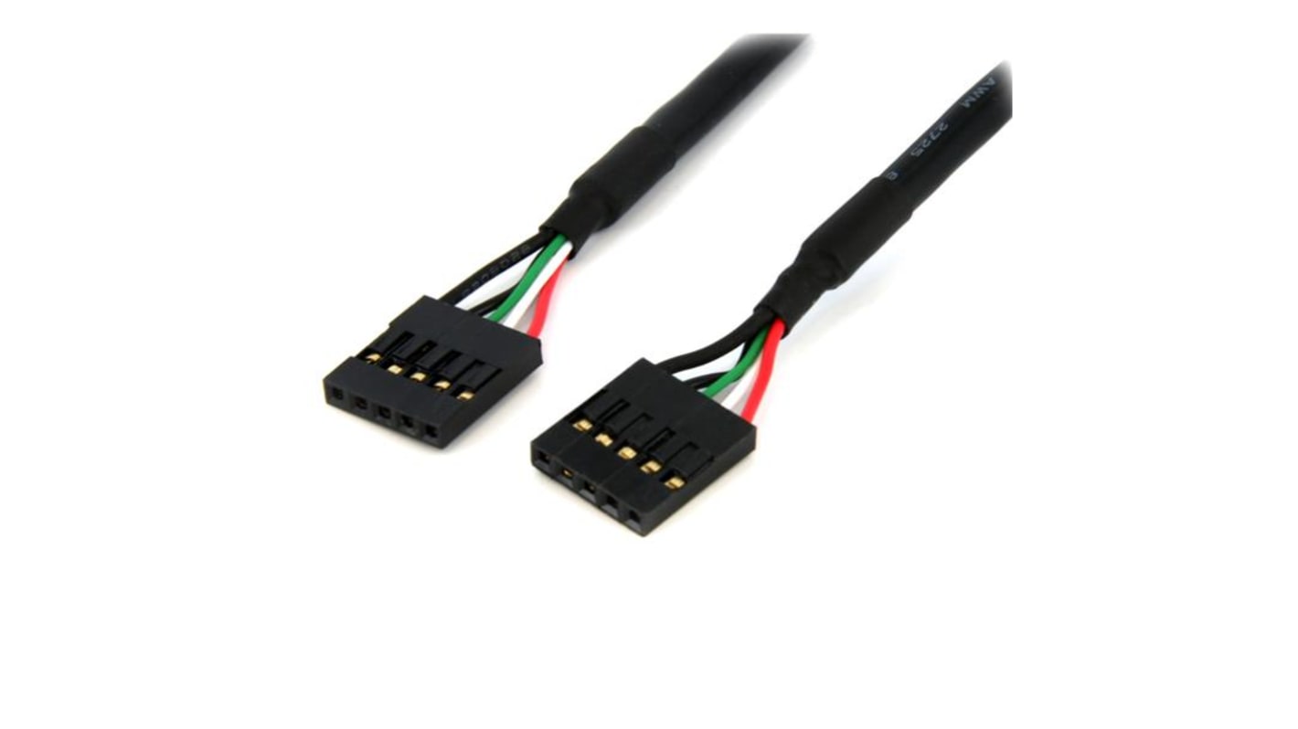 StarTech.com 5 Way Female 5 Pin IDC to 5 Way Female 5 Pin IDC Wire to Board Cable, 609mm