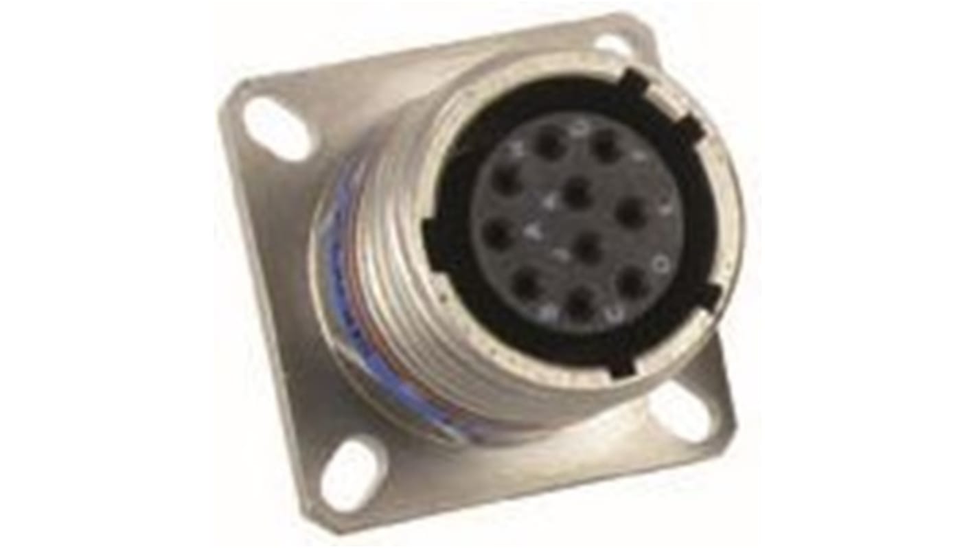 Amphenol Limited, D38999 Threaded Entry 2 Way Panel Mount MIL Spec Circular Connector Plug, Pin Contacts,Shell Size