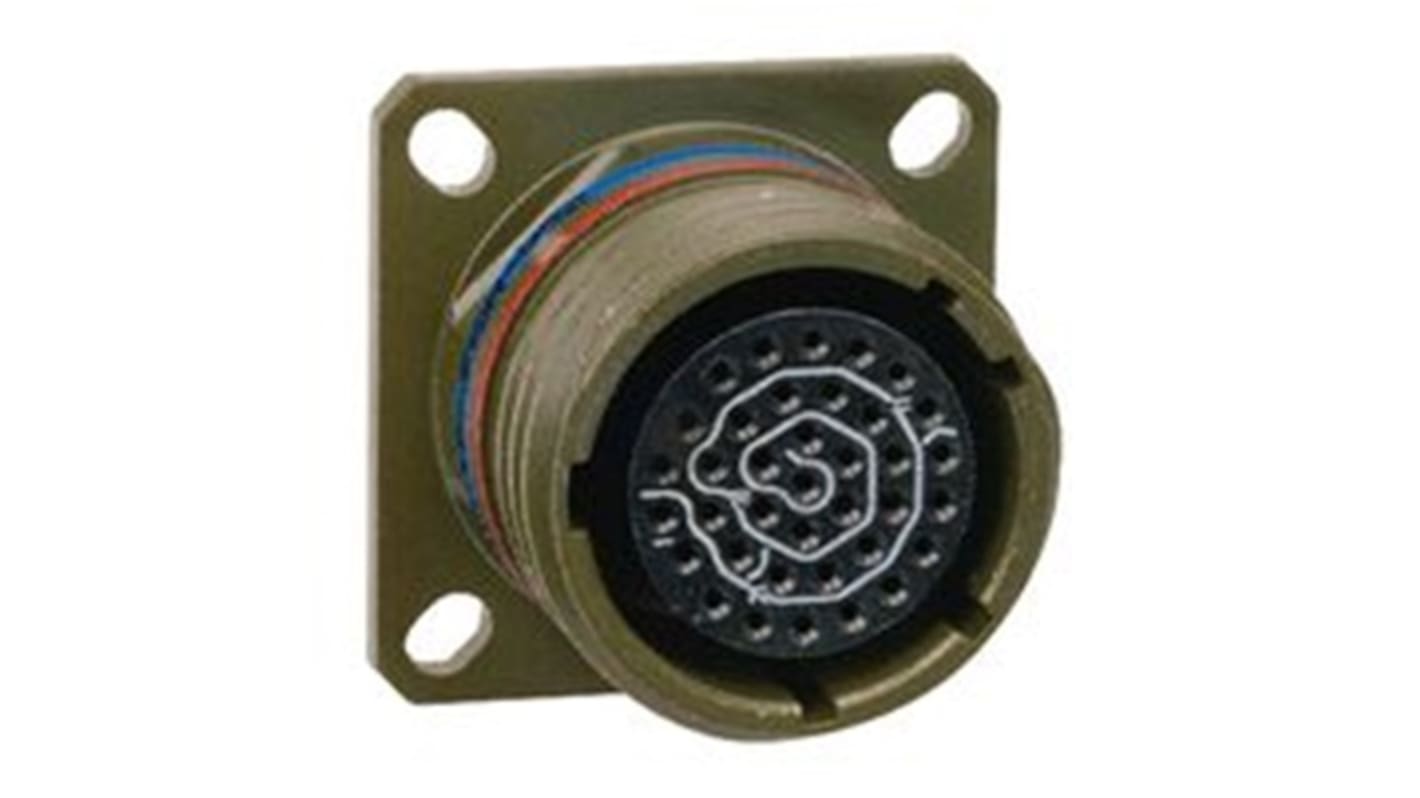 Amphenol Limited, D38999 Threaded Entry 6 Way Panel Mount MIL Spec Circular Connector Receptacle, Socket Contacts,Shell