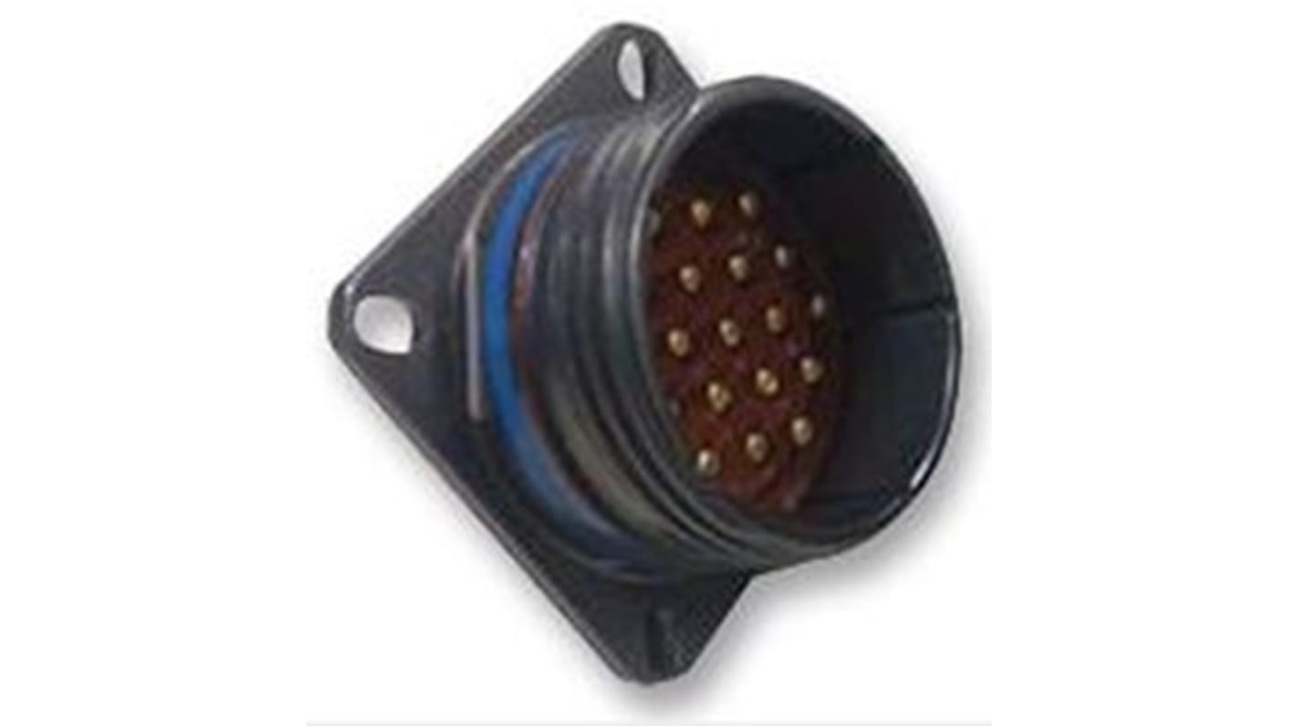 Amphenol Limited, D38999 Threaded Entry 6 Way Panel Mount MIL Spec Circular Connector Receptacle, Socket Contacts,Shell