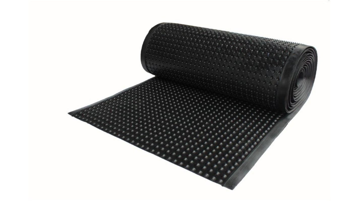 RS PRO NR/SBR Rubber Anti-Fatigue Mat, 90cm x 10m x 15mm