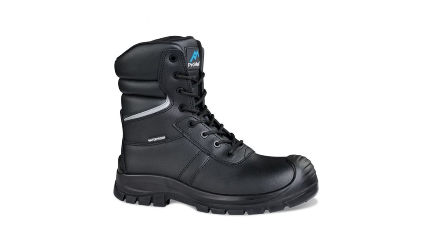 Rockfall Delaware Black Non Metallic Toe Capped Unisex Safety Boot, UK 8, EU 42