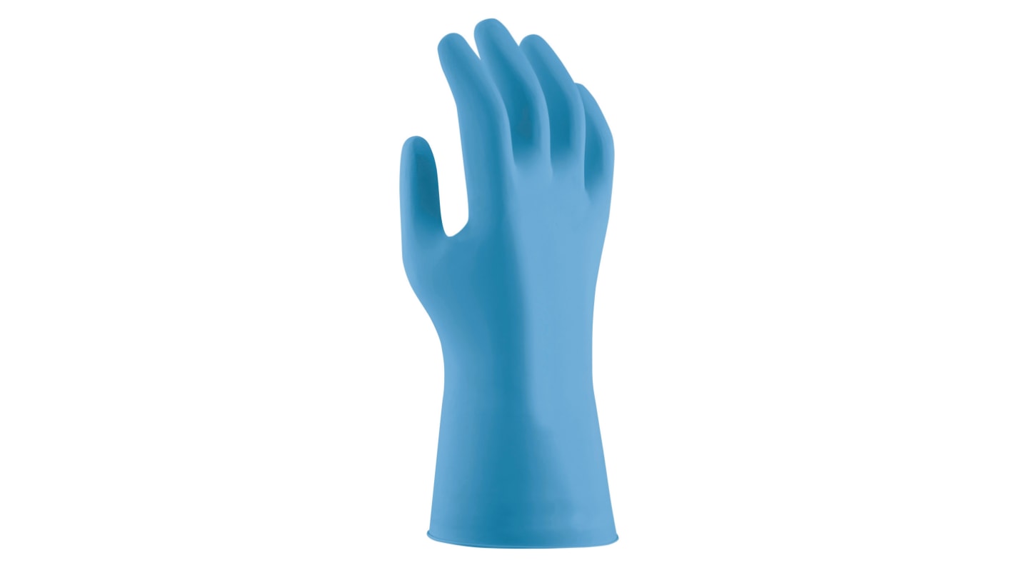 Uvex Chemikalien Einweghandschuhe aus Nitril puderfrei  blau, EN 420:2003 + A1:2009, EN ISO 374-1:2016, EN ISO