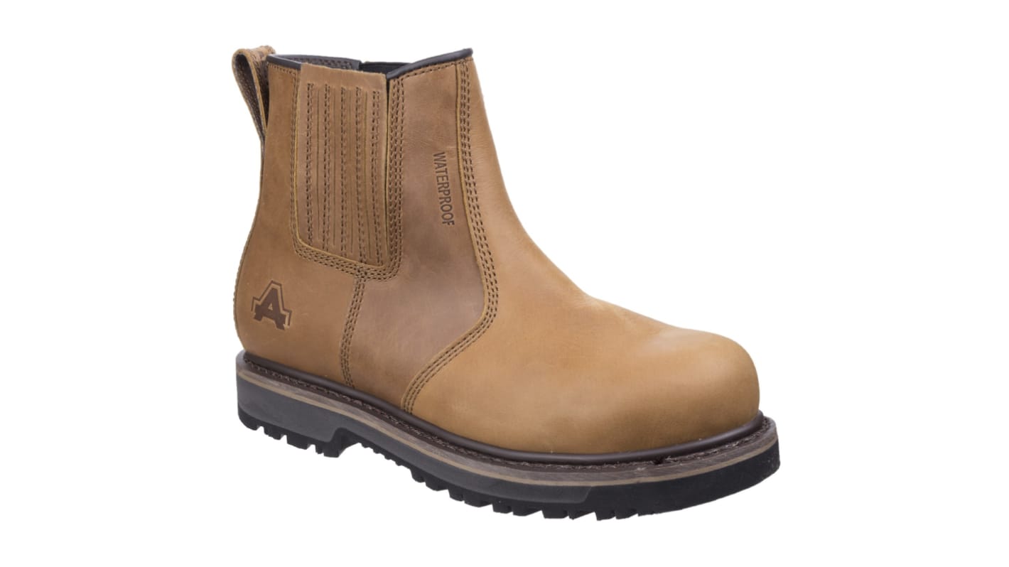 Amblers AS232 Tan Steel Toe Capped Unisex Safety Boot, UK 7, EU 41