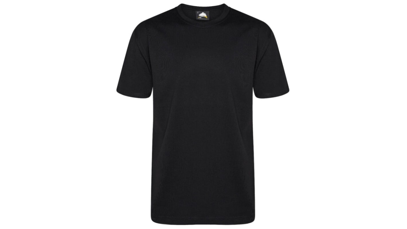 T-shirt 35% cotone, 65% poliestere Nero L L Corto