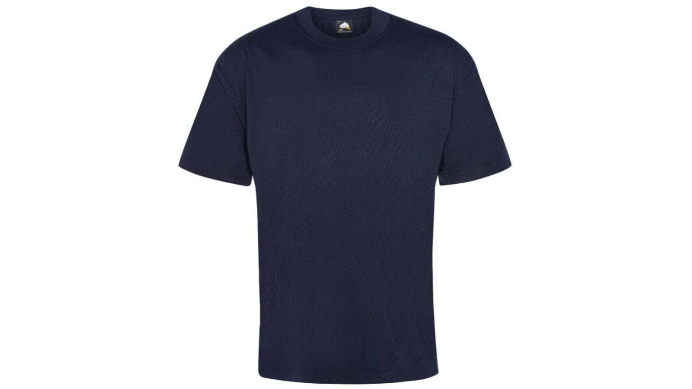 Camiseta de manga corta Orn, de 35 % algodón, 65 % poliéster, de color Azul marino, talla XXL