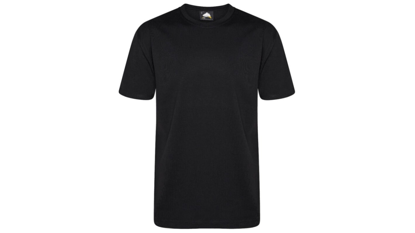 Camiseta de manga corta Orn, de 35 % algodón, 65 % poliéster, de color Negro, talla XL