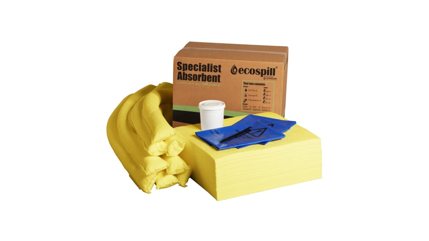 Kit para derrames Ecospill Ltd, capacidad de absorción 90 L, para Control de derrames