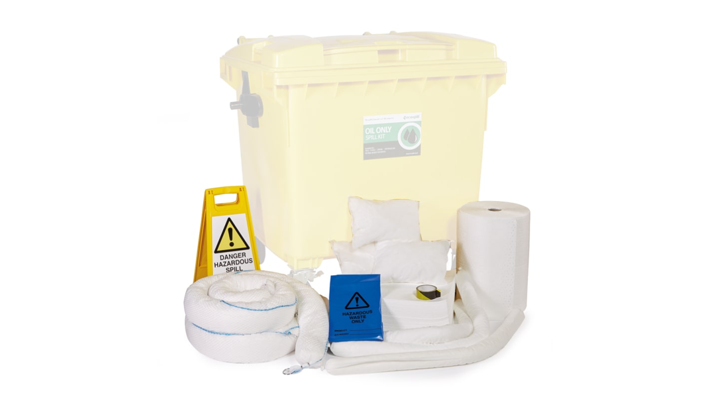 Ecospill Ltd Bindemittel-Kit 1000 L, Aufnahme bis 1000 L, Einsatz in Überlaufkontrolle