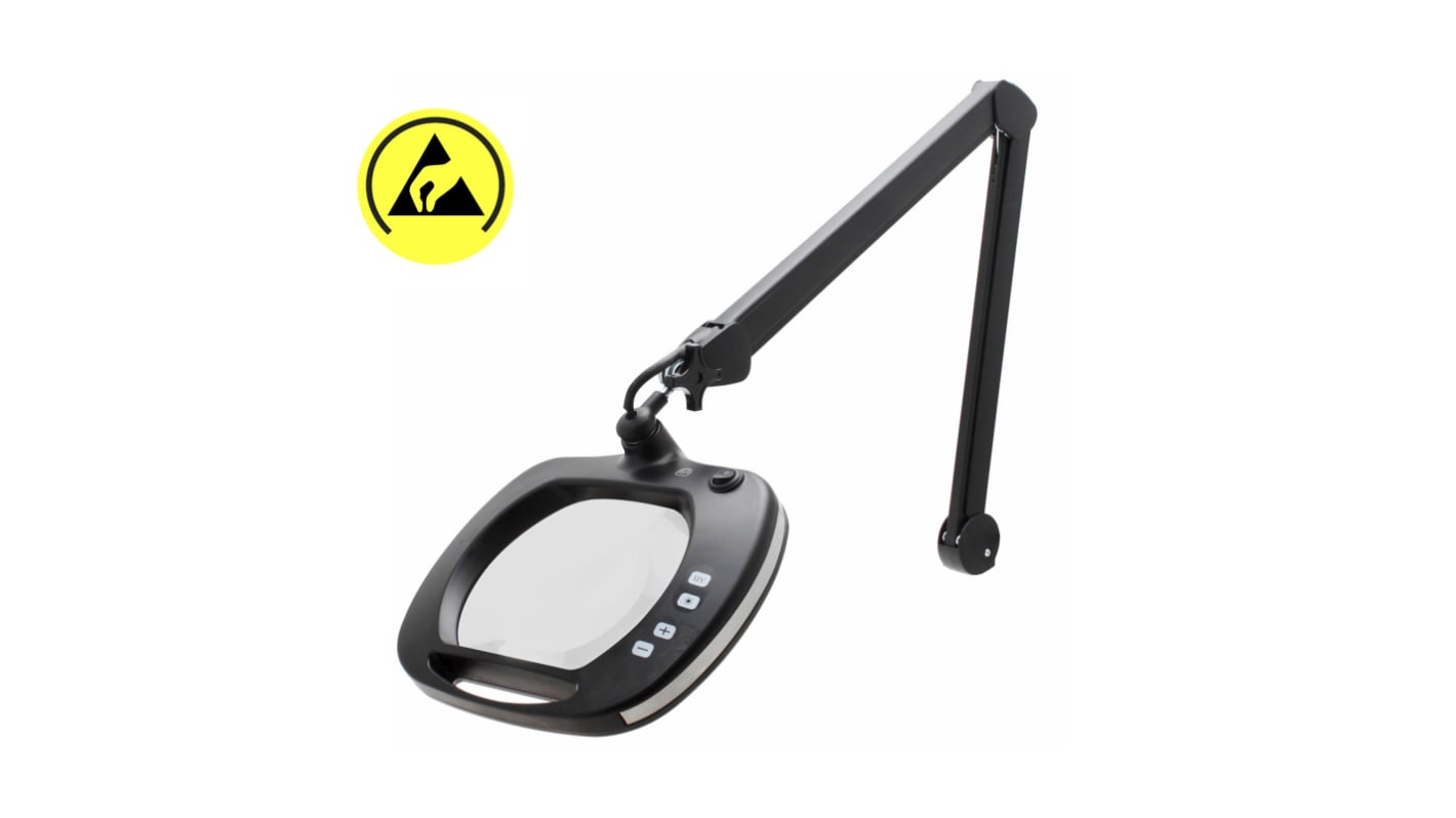 ideal-tek LED Magnifying Lamp with LED Lamp, 5dioptre, 19 x 15.7mm Lens