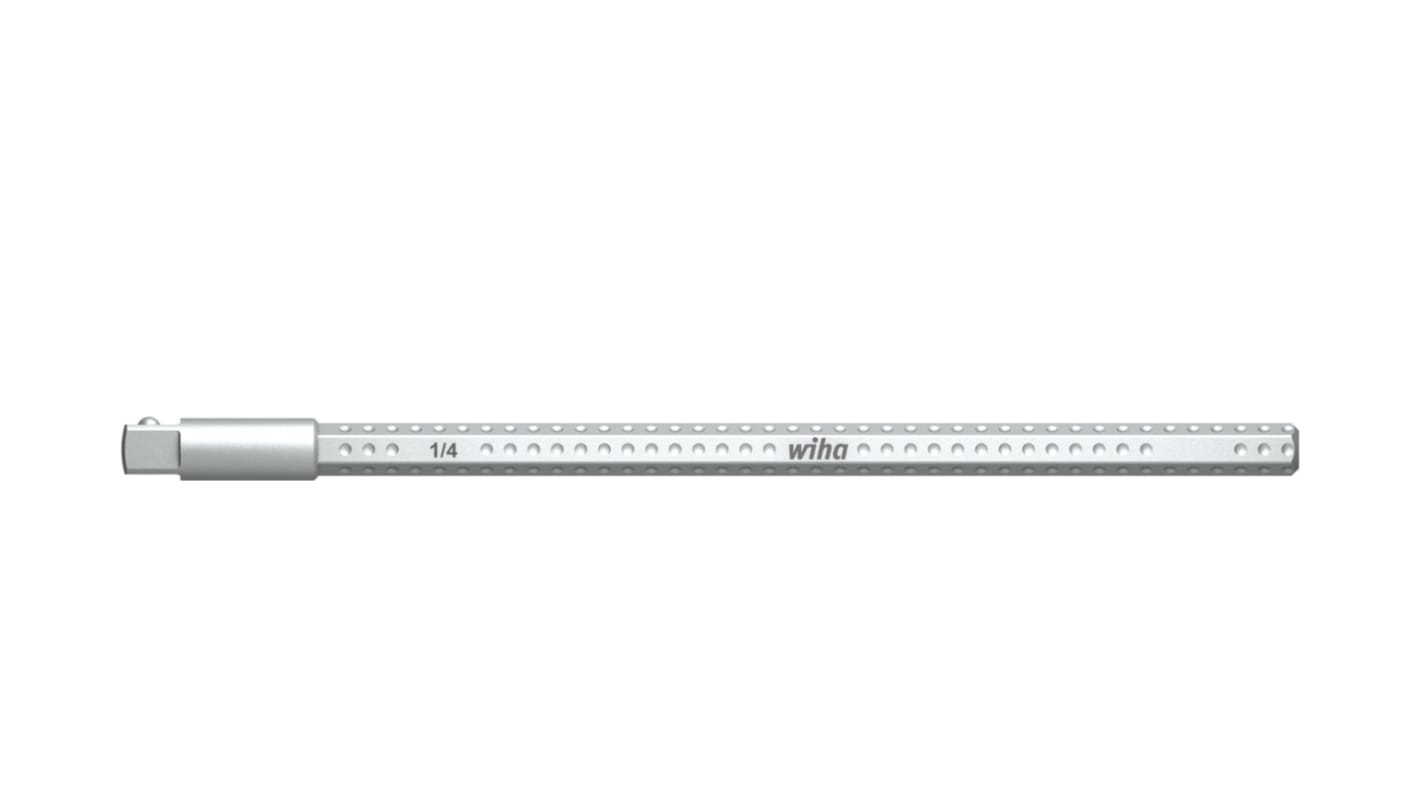 Wiha 1/4 Zoll Vierkant Schraubbit, Auswechselbare Klinge CrV-Stahl, 150 mm