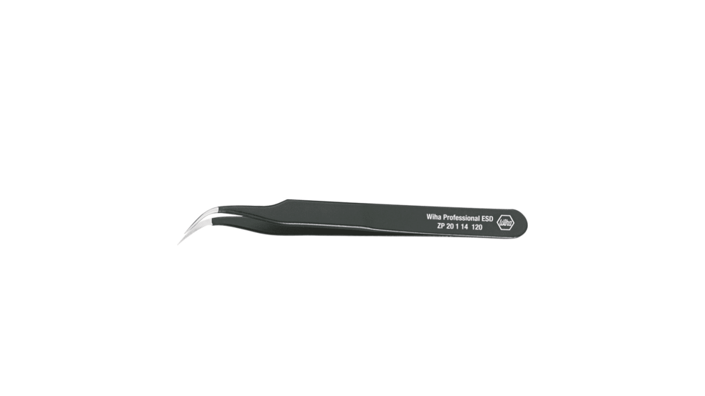 Wiha 120 mm, Extra Fine, ESD Tweezers