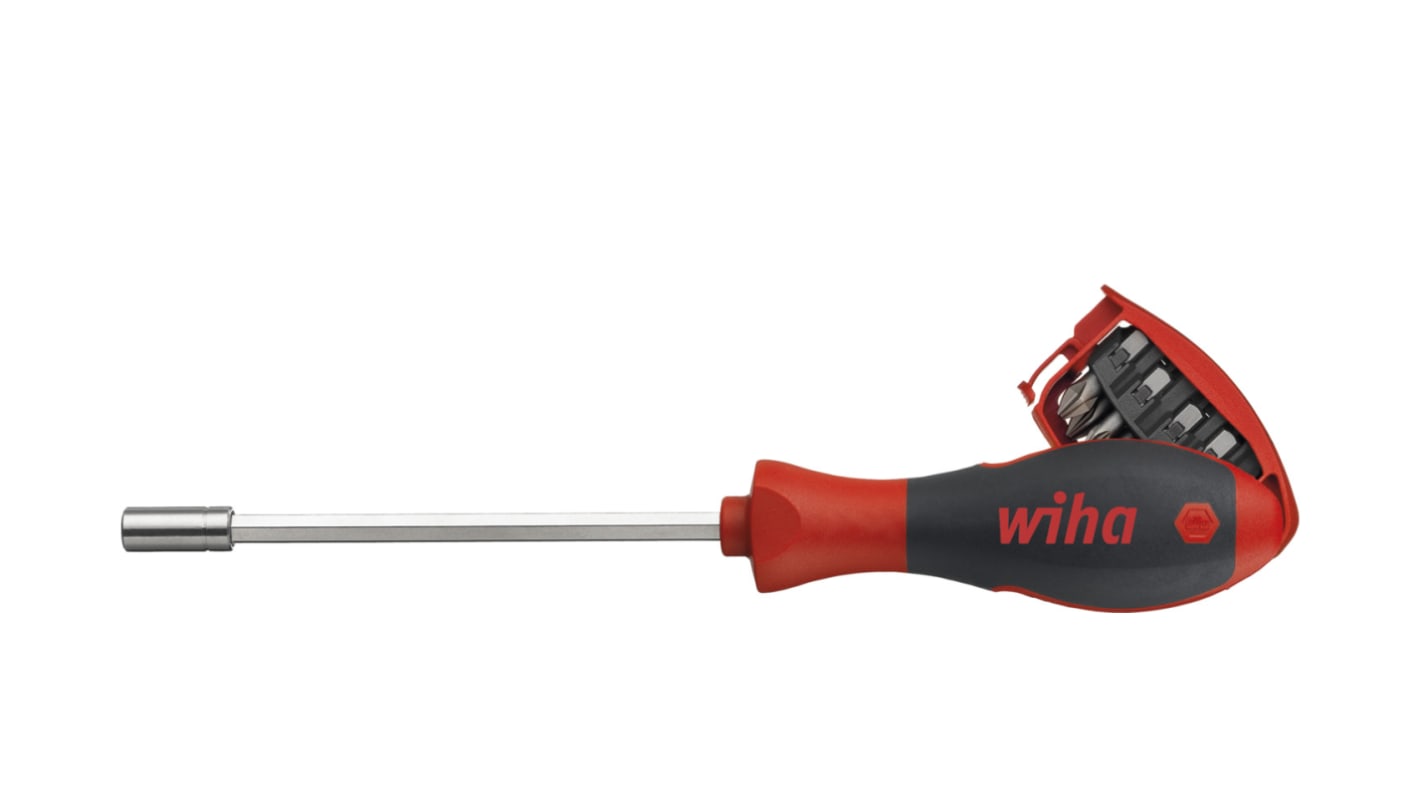 Wiha Nut Driver Bit Holder Screwdriver, 1/4 in Tip