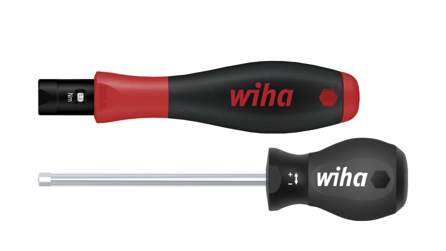 Wiha Adjustable Hex Torque Screwdriver, 0.1 → 0.6Nm, 4 mm Drive, No, ± 6 % Accuracy