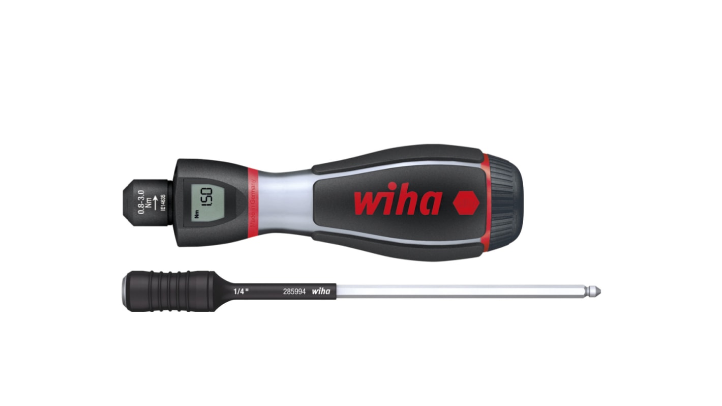 Wiha トルクドライバ 4 mm 六角 調整可能 0.8 → 3Nm