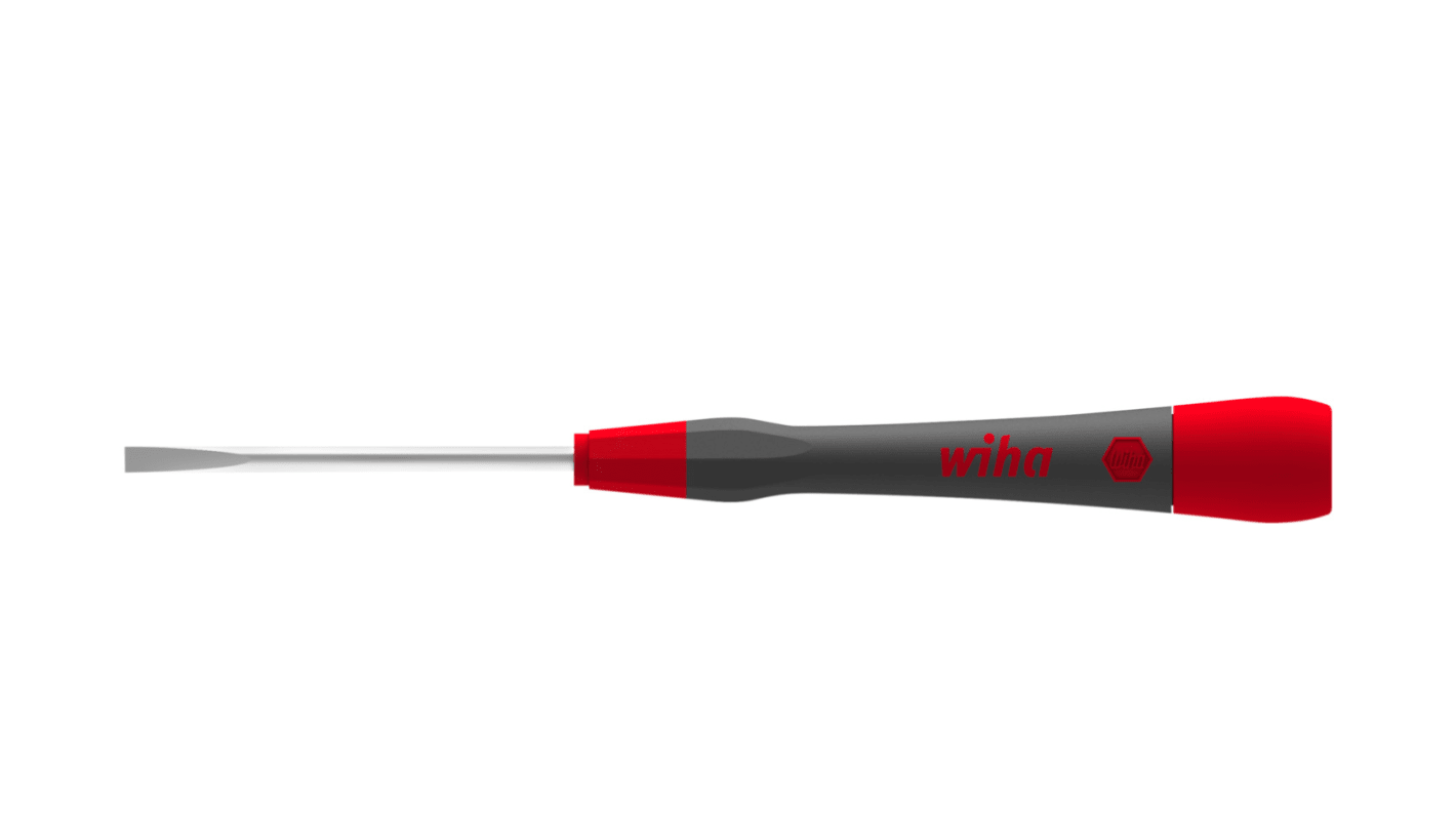 Wiha Slotted  Screwdriver, 1 mm Tip, 40 mm Blade, 134 mm Overall