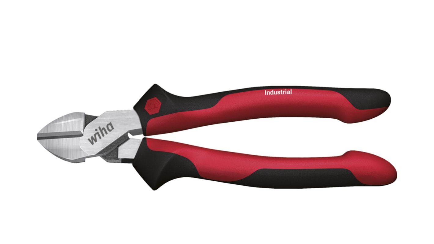 Wiha 43333 Side Cutters, 160 mm Overall, Lock Grip Tip