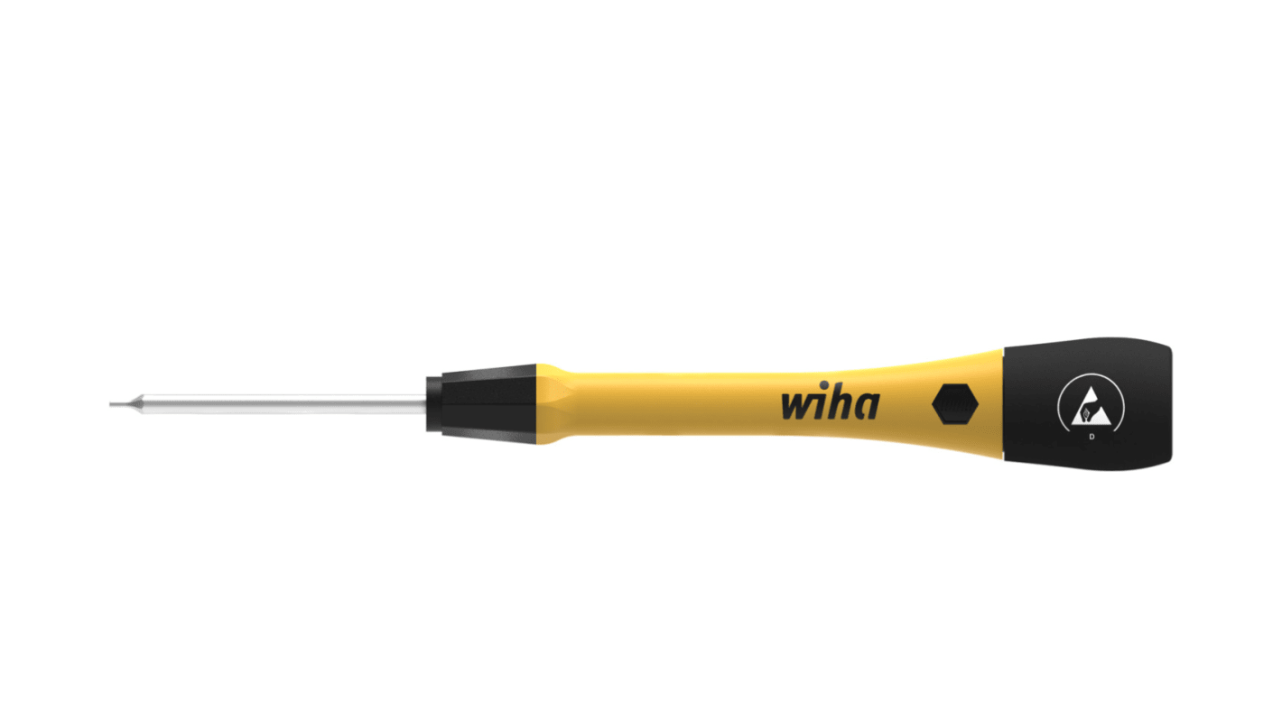 Wiha Hex  Screwdriver, 0.9 mm Tip, 40 mm Blade, 134 mm Overall