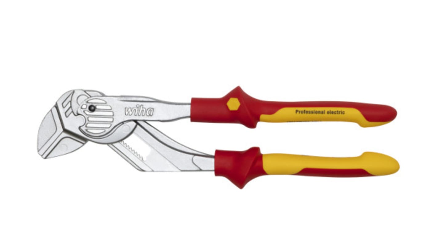 Wiha 44314 Bent Nose Pliers, 250 mm Overall, Bent Tip