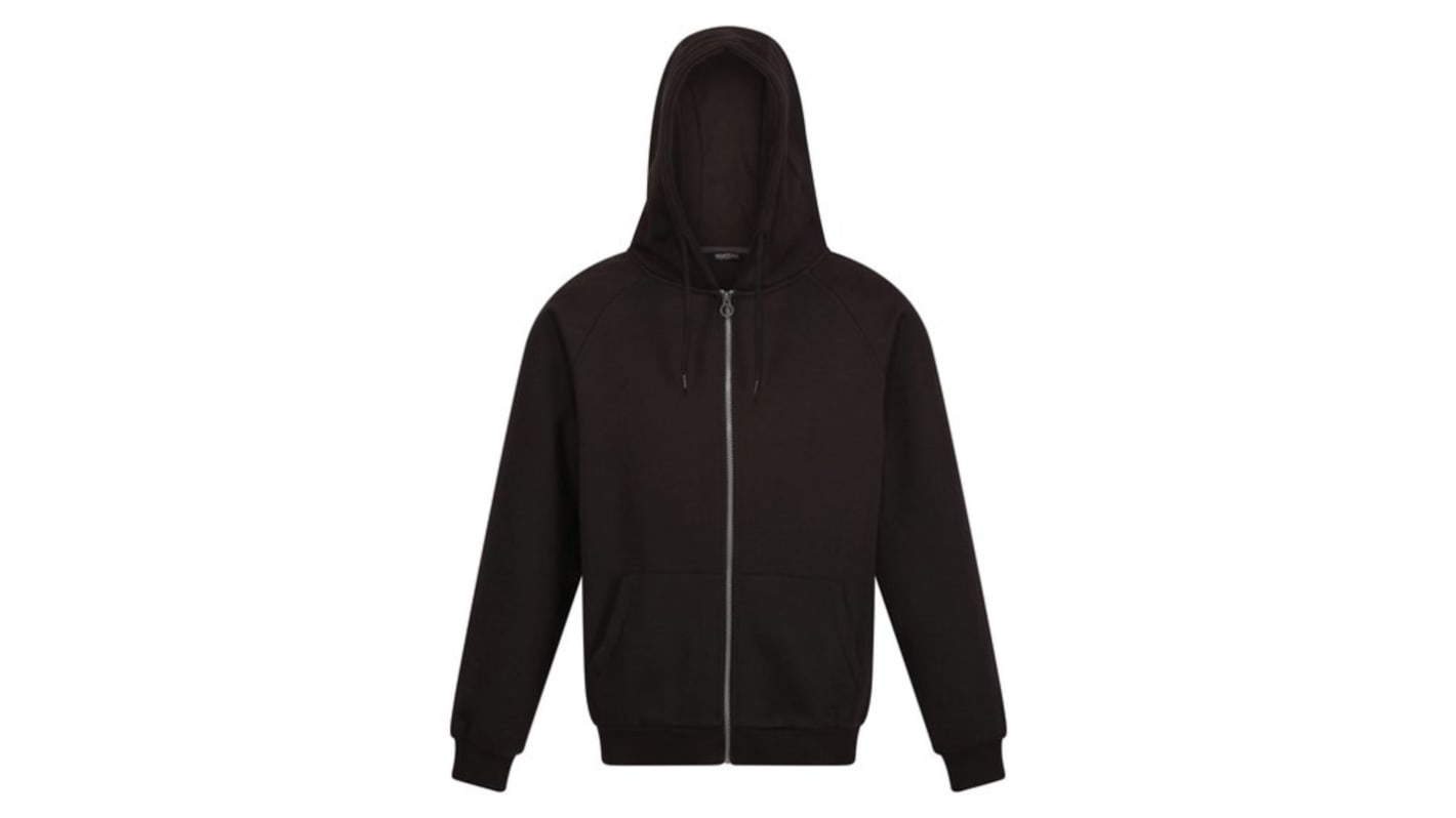 Sudadera de trabajo con capucha Regatta Professional de color Negro, talla L, para Hombre, serie TRF683, 35 % algodón,