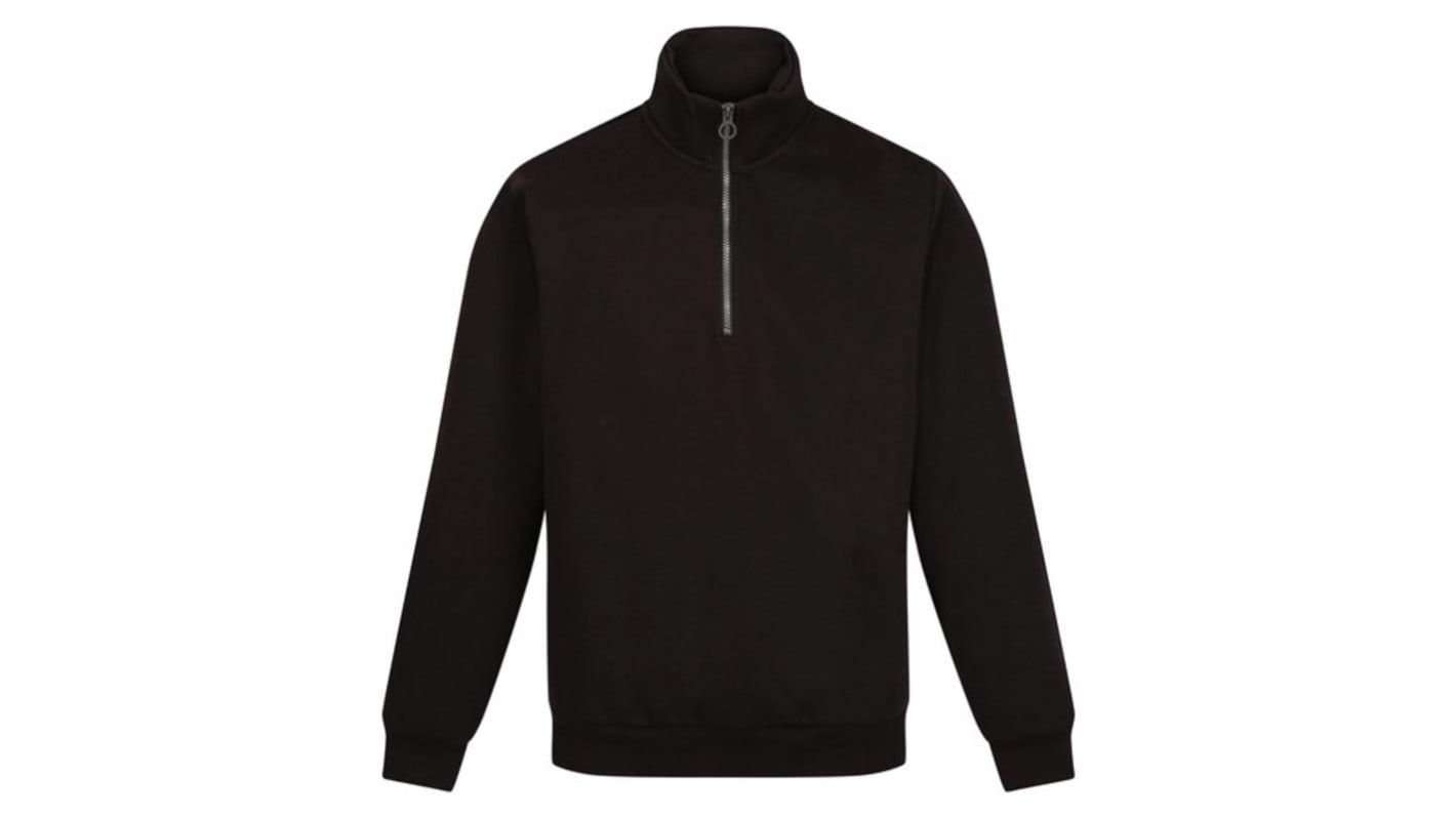 Regatta Professional TRF685 Herren Sweatshirt, 35 % Baumwolle, 65 % Polyester Schwarz, Größe XS