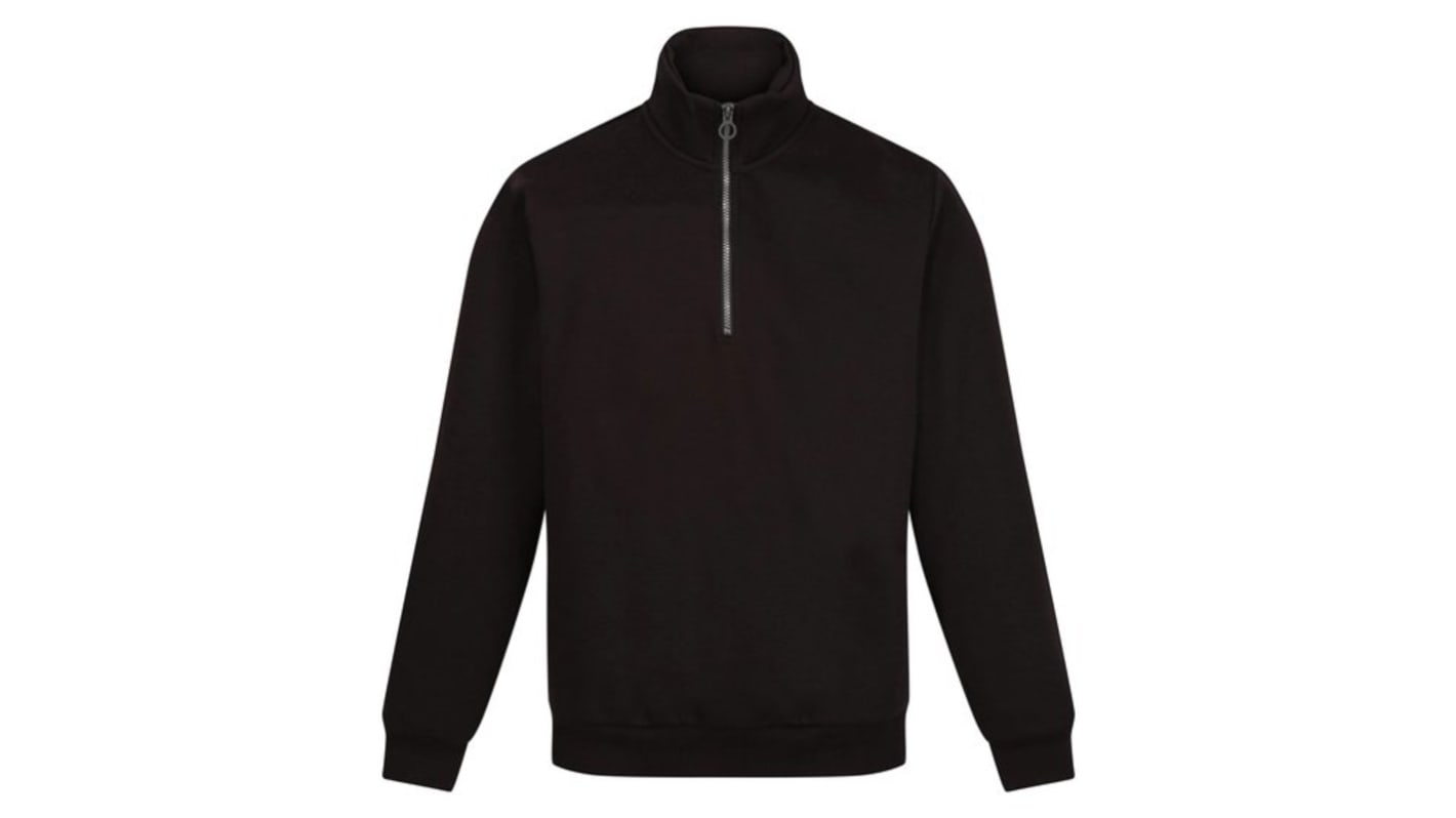 Regatta Professional TRF685 Herren Sweatshirt, 35 % Baumwolle, 65 % Polyester Schwarz, Größe S