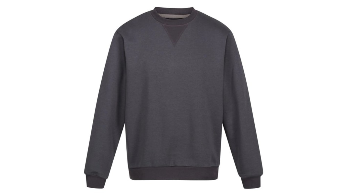 Sudadera de trabajo Regatta Professional de color Gris, talla XS, para Hombre, serie TRF686, 35 % algodón, 65 %