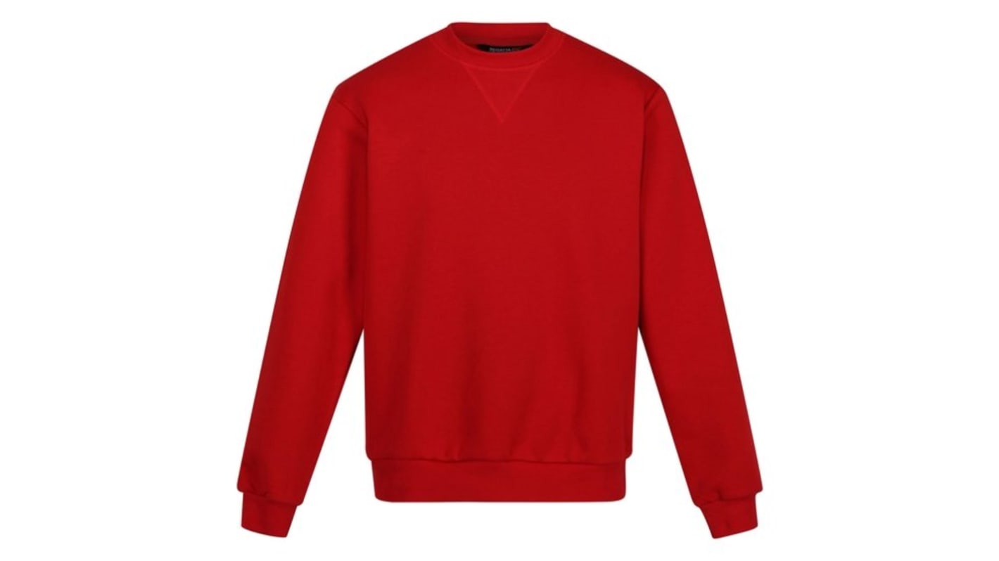 Sudadera de trabajo Regatta Professional de color Rojo, talla XL, para Hombre, serie TRF686, 35 % algodón, 65 %