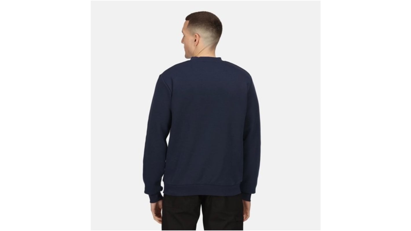 Regatta Professional TRF686 Herren Sweatshirt, 35 % Baumwolle, 65 % Polyester Marineblau, Größe S