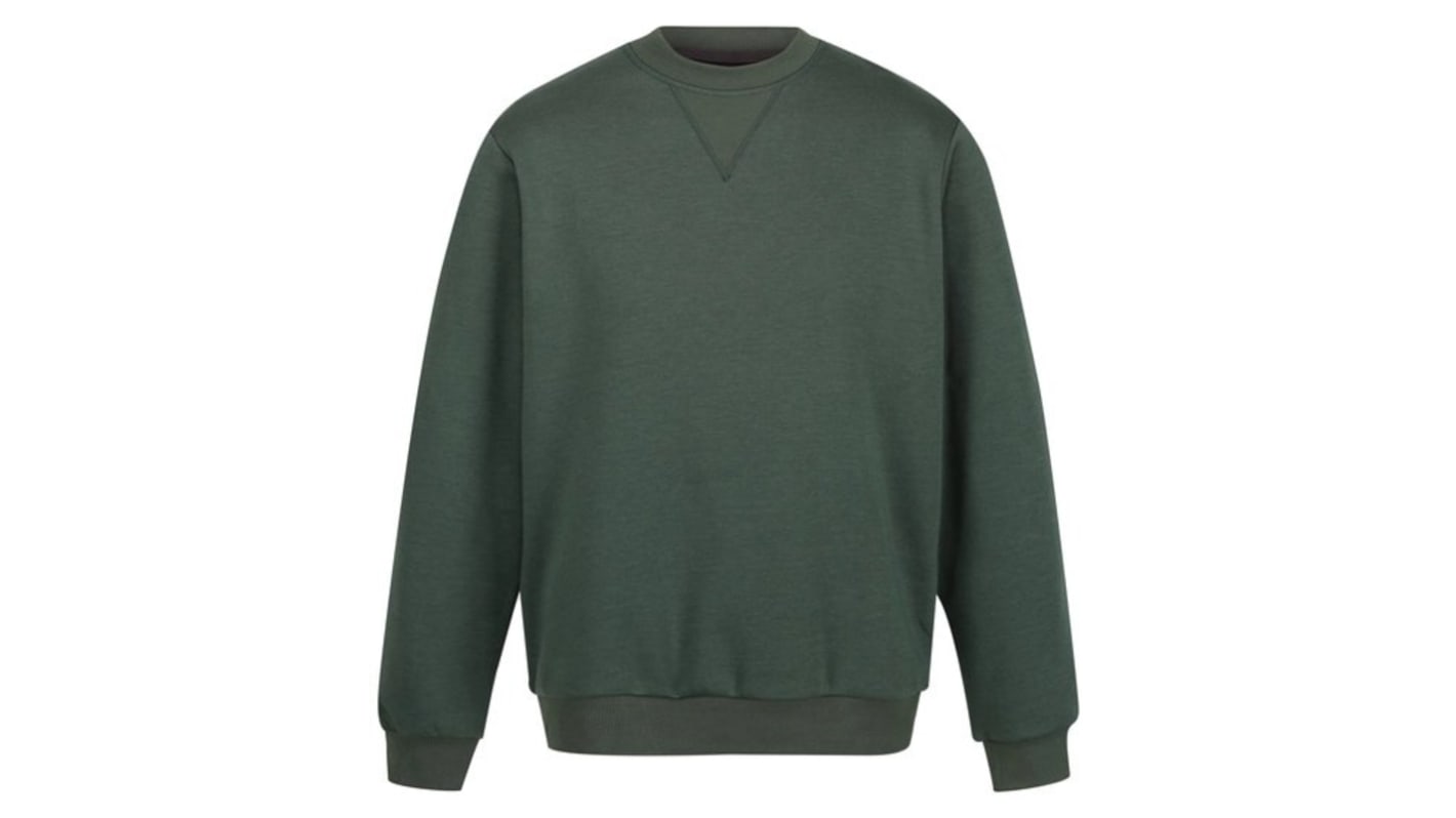 Sudadera de trabajo Regatta Professional de color Verde, talla M, para Hombre, serie TRF686, 35 % algodón, 65 %