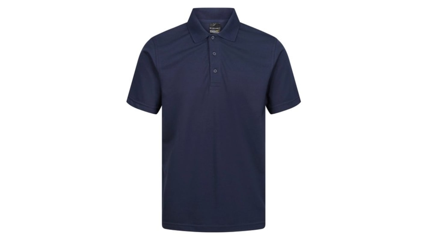 Regatta Professional TRS223 Navy 35% Cotton, 65% Polyester Polo Shirt, UK- M, EUR- 50