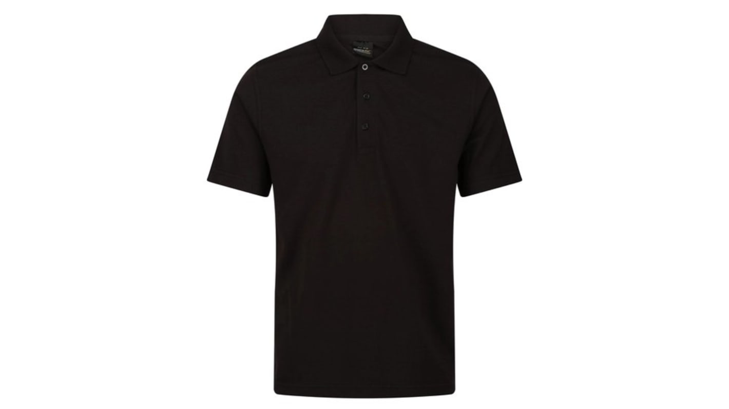 Regatta Professional TRS223 Black 35% Cotton, 65% Polyester Polo Shirt, UK- XS, EUR- 46