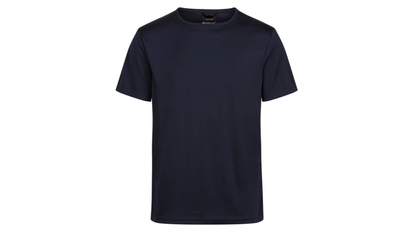 Regatta Professional Navy 100% Polyester Short Sleeve T-Shirt, UK- S, EUR- 48