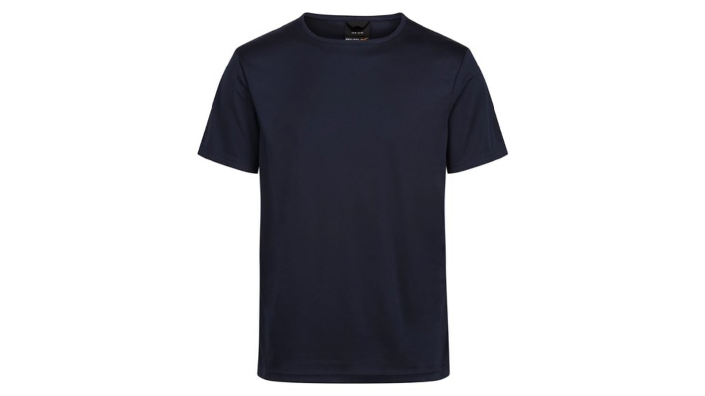 Regatta Professional Navy 100% Polyester Short Sleeve T-Shirt, UK- L, EUR- 52 → 54