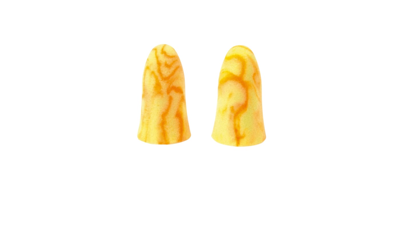 Moldex MelLows Series Orange, Yellow Reusable Uncorded Ear Plugs, 22dB Rated, 250Pair Pairs