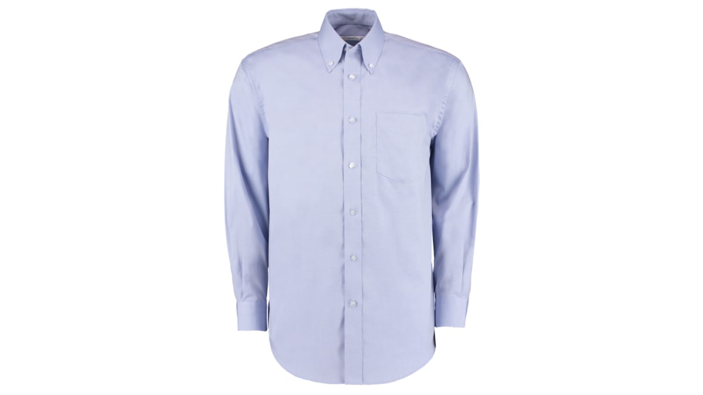 Camisa para hombre Kustom Kit KK105 de Algodón, poliéster de color CARBÓN / gris, talla 104cm