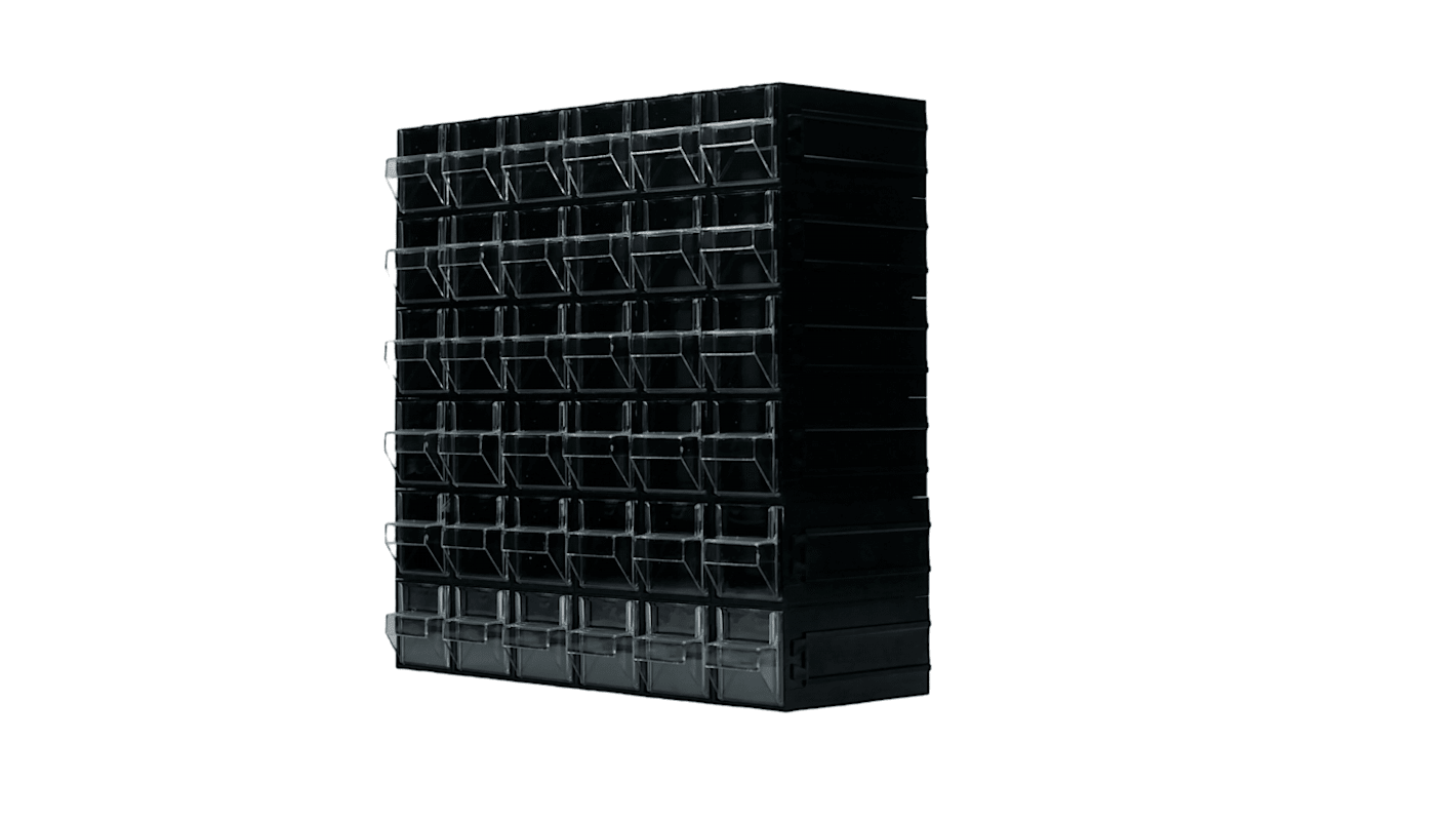 Unité de stockage 36 tiroirs RS PRO, 338mm x 338mm x 133mm