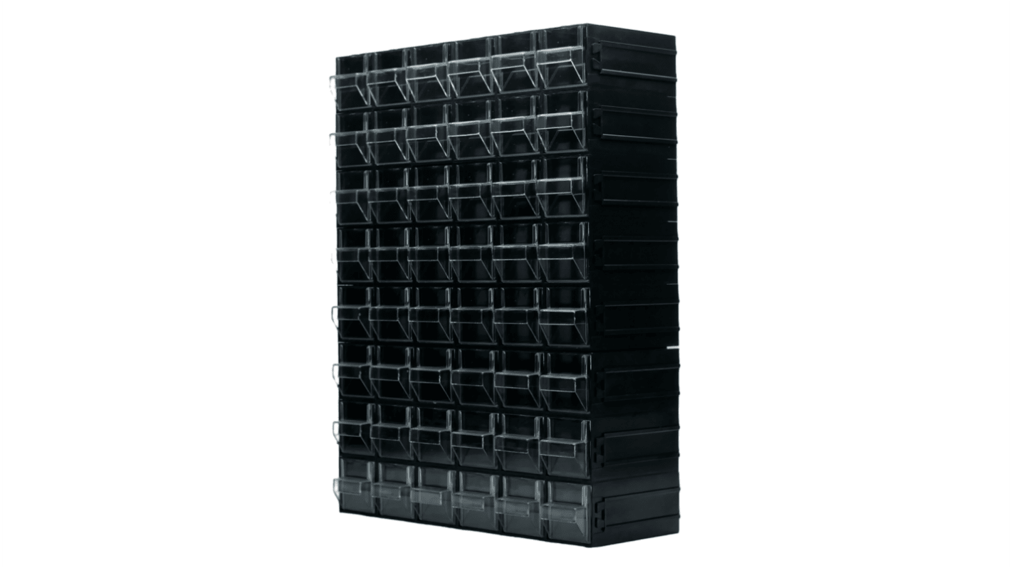 RS PRO 48 Drawer Storage Unit, Polystyrene, 450mm x 338mm x 133mm ...