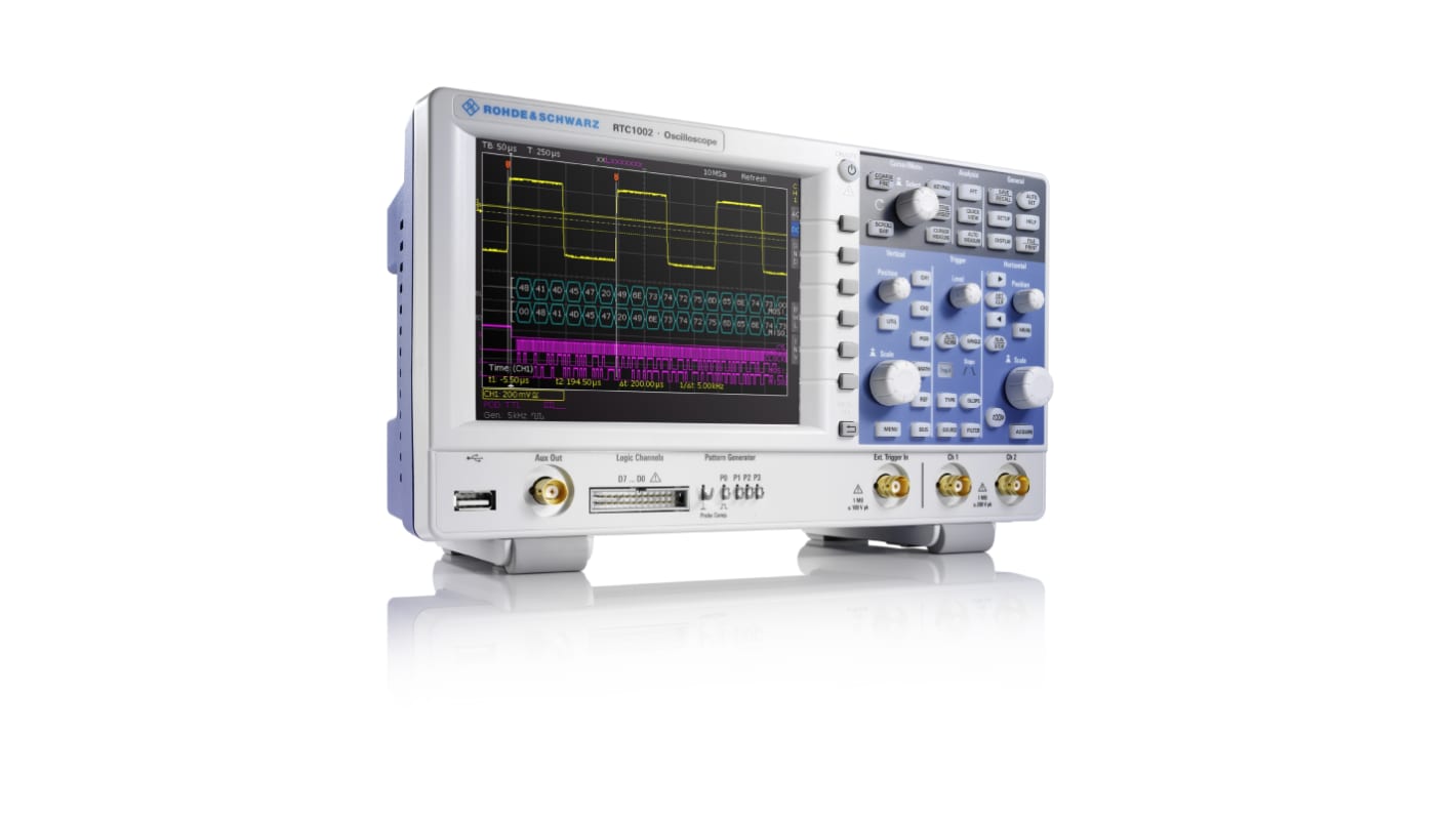 Osciloscopio de banco Rohde & Schwarz RTC1002 EDU, calibrado RS, canales:2 A, 50MHZ