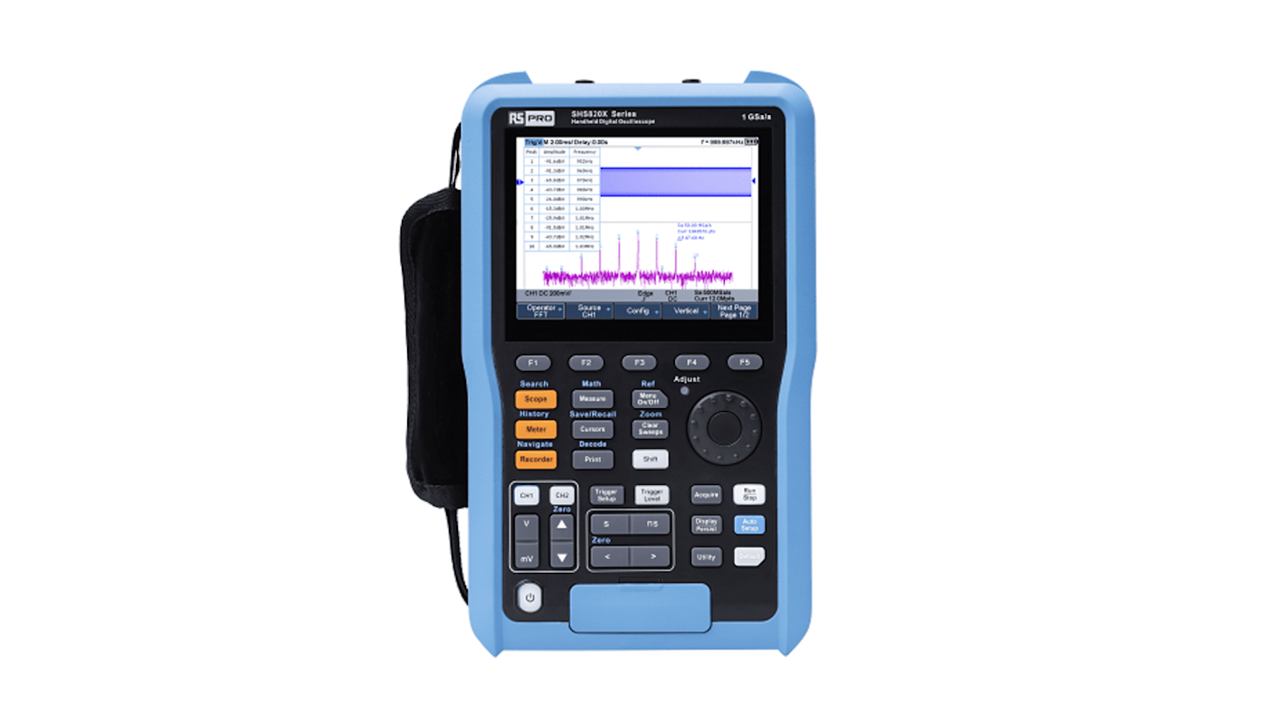 RS PRO Digital Handheld Oscilloscope, 2 Analogue Channels, 200MHz, 0 ...