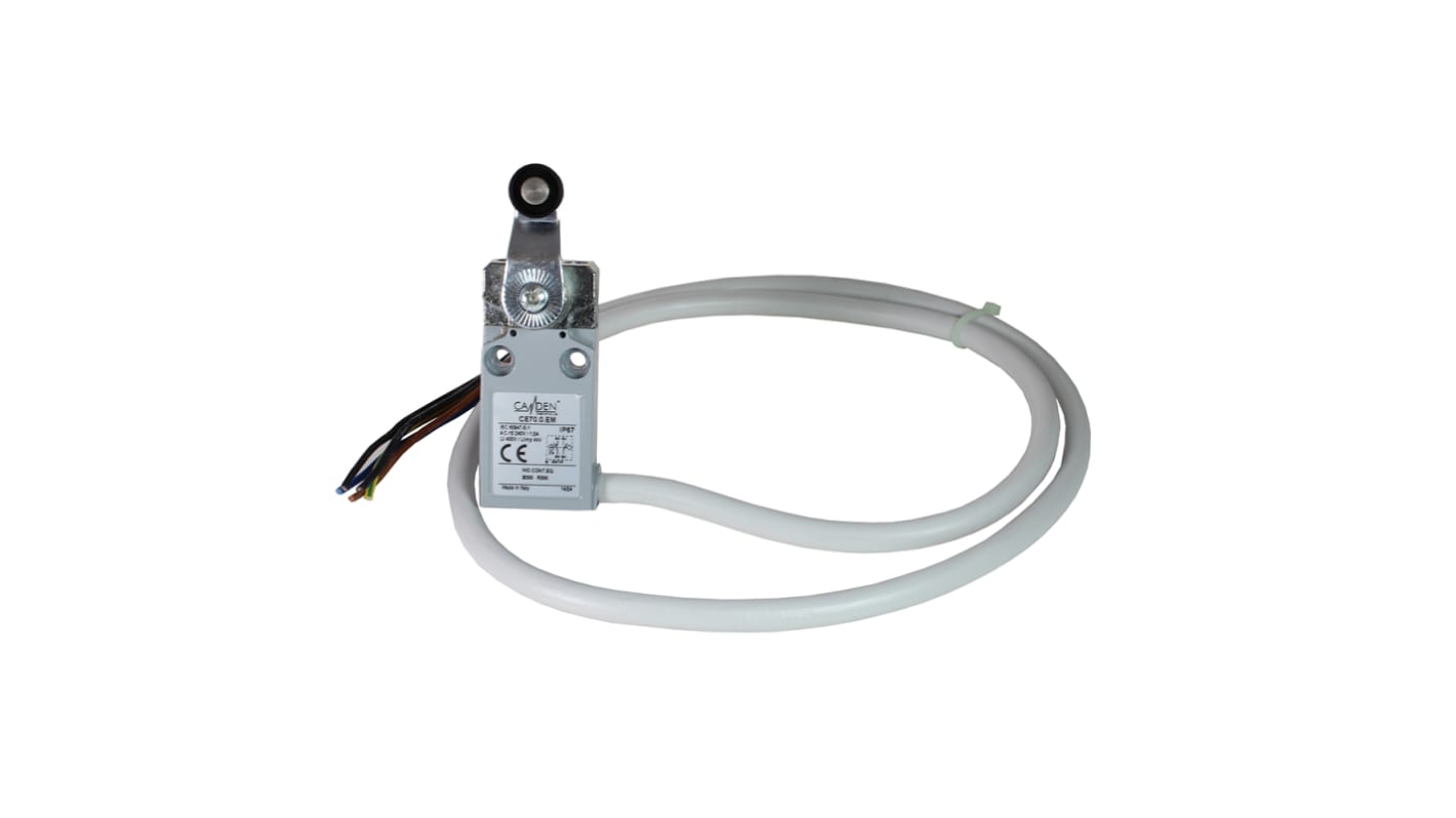 CAMDENBOSS CE70 Series Roller Lever Limit Switch, IP67, Metal Housing, 400V ac Max