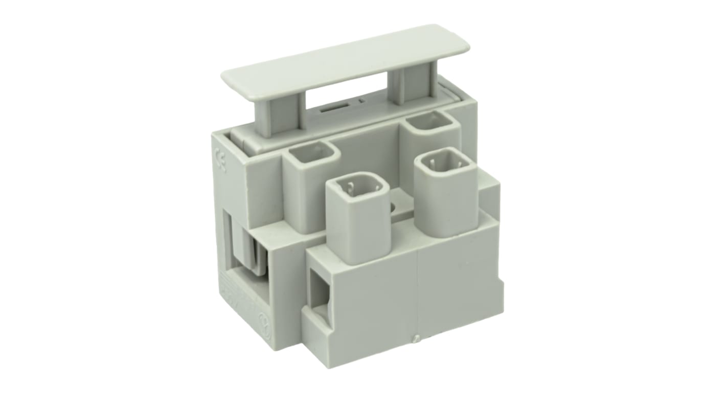 Bloque de terminales protegido por fusible CAMDENBOSS CFTBN de 2 vías, para cable de 25 mm, 13A, Tornillo