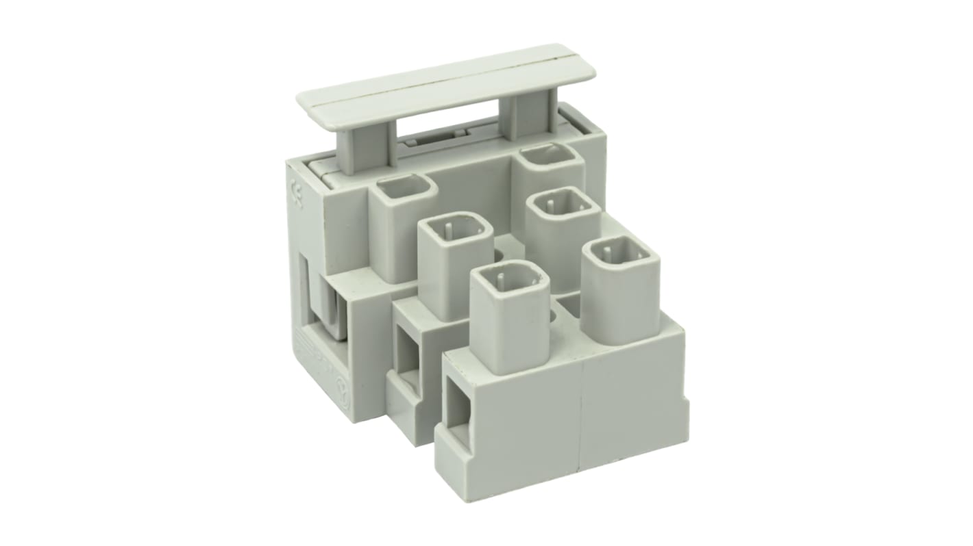 CAMDENBOSS CFTBN Series Fused Terminal Block, 3-Way, 13A, 25 mm Wire, Screw Termination
